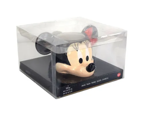 Stor Tasse Motivtasse Keramiktasse Kopf Mickey Mouse Minnie Mouse, 1-tlg., Keramik, Geschenkbox