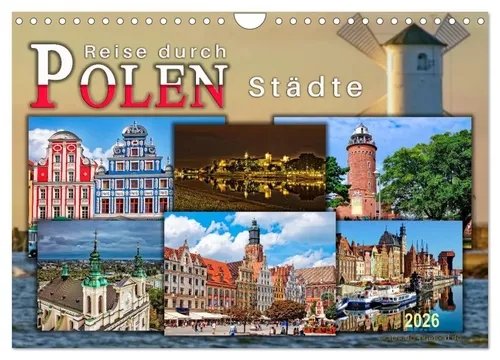Peter Roder | Reise durch Polen - Städte (Wandkalender 2026 DIN A4 quer),...