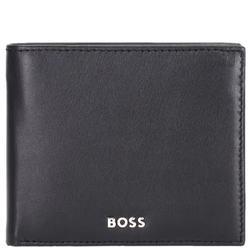 BOSS Querbörse Herren Classic HLN smooth black HLN403A - Hochwertige Herrenbörse aus Leder mit 8 Kartenfächern, ideal für stilbewusste Männer, die Funktionalität und Eleganz schätzen.