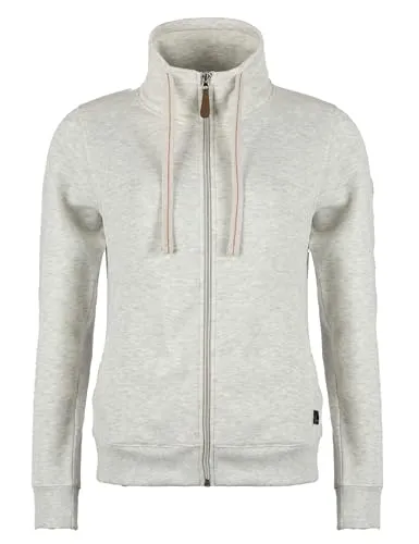 ROADSIGN Australia Damen Sweatjacke mit Kapuze & Reißverschluss, Weiss, XL - Sportliche Sweatjacke für Damen aus weichem Baumwollmix. Elastischer Stoff sorgt für hohen Tragekomfort. Ideal für Freizeit und lässige Looks. Praktische Reißverschluss- und Kordeldetails runden das Design ab.