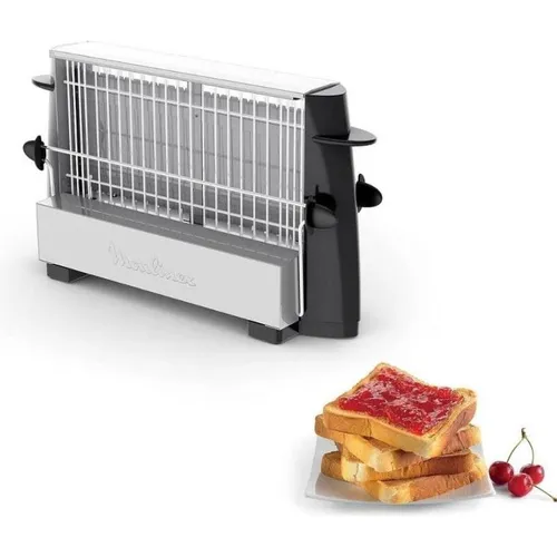 Moulinex A15453 Toaster, Edelstahl Schwarz 1 Liter