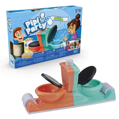 Hasbro Spiele E3257100 Pipi Party Duell - Kinderspielzeug, lustiges Duellspiel für die ganze Familie, fördert Geschicklichkeit und bringt jede Menge Spaß!