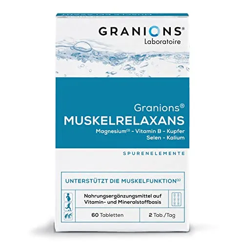 GRANIONS Magnesium Tabletten – 60 Stück für Muskelentspannung & Regeneration