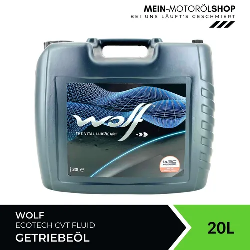 Produktbild Wolf EcoTech CVT Fluid Getriebeöl 20 Liter