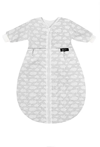Alvi Schlafsack Mäxchen Thermo mit Arm in silber von Alvi