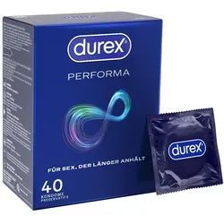 DUREX Performa Kondome - 40 St, für länger anhaltendes Vergnügen und rezeptfrei erhältlich