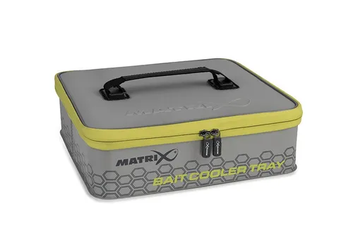 Fox Matrix Eva Bait Cooler Tray - Ködereimer für Friedfischangeln, mit isolierender Innenauskleidung und 4 Köderdosen für optimale Kühlung Ihrer Köder.
