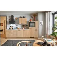 pino Küchenzeile 280 cm Eiche Aviva mit Elektrogeräten - Entdecke die pino Küchenzeile in Eiche Aviva! Sie bietet nicht nur eine moderne Optik, sondern auch praktische Lösungen wie höhenverstellbare Sockelfüße und einen geräuscharmen Softclose-Mechanismus. Ideal für deine Traumküche!