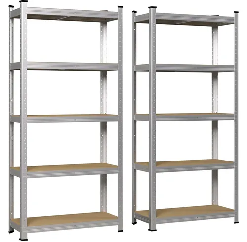 Set mit 2 Regalen mit 5 Ebenen, 70x30x150 cm VOUNOT