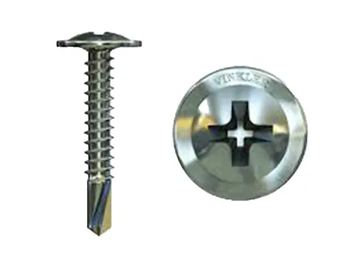 Bohrschrauben 4,8x25 mm verzinkt Linsenk. m. angepresster Scheibe PH-Antrieb 100