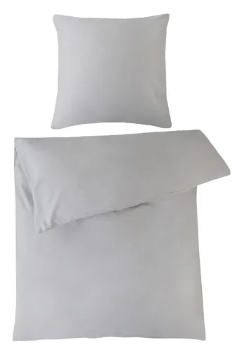 Kaeppel Bettwäsche JARI, Mako-Satin, Grau, 135 x 200 cm von Kaeppel