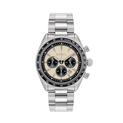 Herrenuhr BREIL VANGUARD TW2109 Chrono Edelstahl Beige