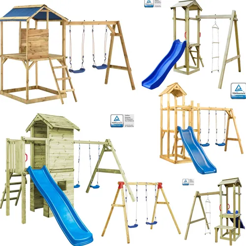 Spielturm Kletterturm mit Schaukelgestell