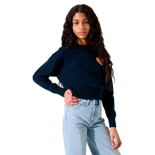 Garcia Mädchen Strickpullover, Größe:164/170, Farbe:Liberty Blue