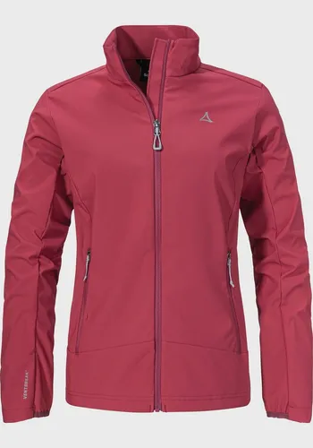 Schöffel Women's Softshell Jacket Style Mirusha - Winddichte Softshelljacke in Rot, Gr. 34 - Funktionsjacken für Damen, winddicht und wasserdicht, ideal zum Wandern mit hohem Tragekomfort durch Stretchmaterial.