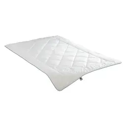 IRISETTE Leicht-Steppbett Irisette Waschwolle, weiß, 155 cm