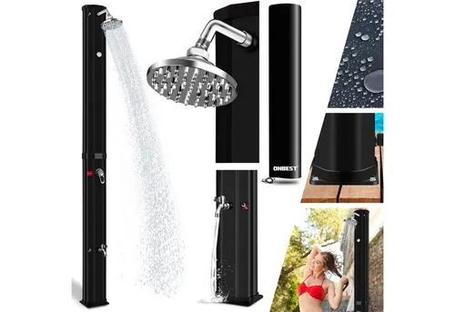 Mobile Duschen & Sichtschutz Schwarz von Onbest