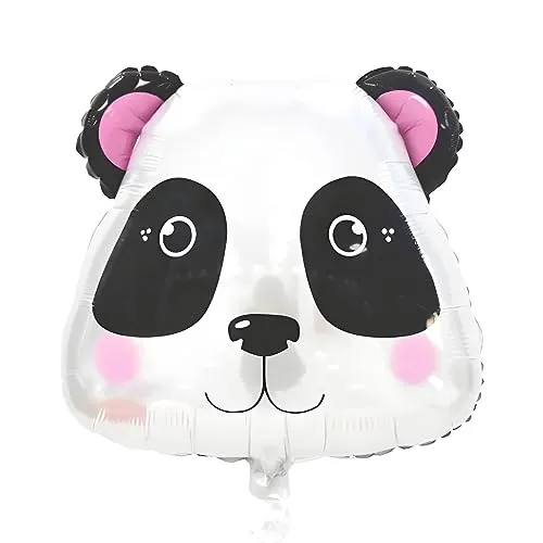 Folienballon Tier, Panda Design, ca. 49 * 55 cm - Perfekt für Kindergeburtstage, Partys, Dekorationen, Feiern, Veranstaltungen, Geschenke, Überraschungen, Spielzeug, Spaß und Freude