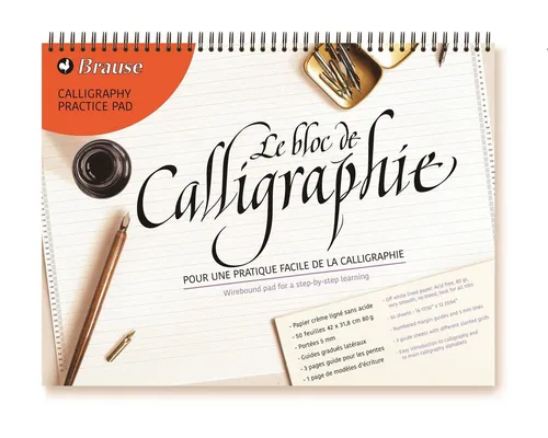 EXACOMPTA Kalligraphie-Stift Brause Kalligraphie Übungsblock A3 80g 50Bl