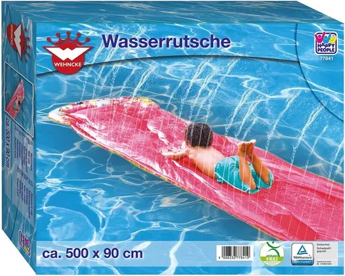 Happy People XL Wasserrutsche ab 3 Jahren rot 500 x 90cm Sommer Wasser - Neu