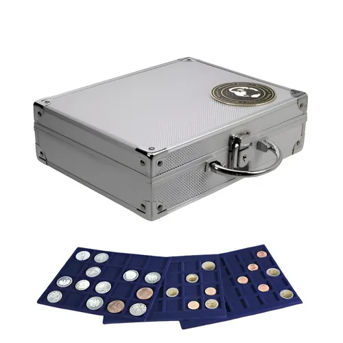 Alu Münzkoffer für verschiedene Münzen