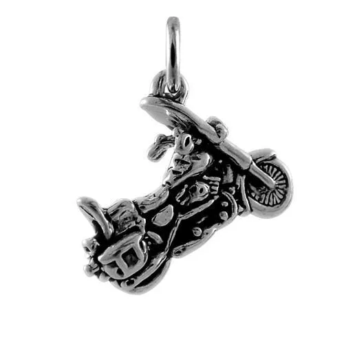TheCharmWorks Sterling-Silber Motorrad Charmanhänger | Harley Davidson Charm
