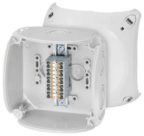 Hensel 62000293 Abzweigdose - Schalter, halogenfrei, plombierbar und witterungsbeständig – ideal für den Einsatz im Außenbereich.