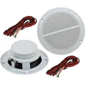 ChiliTec Lautsprecher CT-50 Außen-Lautsprecher, wetterfest, für Musik o. Sprachdurchsagen, 2 Stück