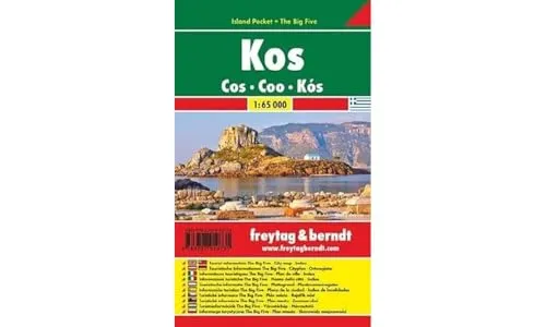 Kos, Autokarte 1:65.000, Island Pocket + The Big Five: Toeristische wegenkaart 1:65 000 (freytag & berndt Auto + Freizeitkarten)