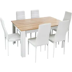 Mondeer Esstischset mit 6 Stühlen
