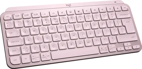 Logitech MX Keys Mini - Kabellose Rosa Tastatur - Tastatur für Büro und Home Office, kompakt im Mini-Format, mit einstellbarer LED-Hintergrundbeleuchtung und Unterstützung für mehrere Geräte.