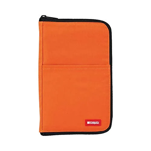 Lihit Lab A7653-4 Federmäppchen, schmal, breit, 1,9 x 14,9 x 21,6 cm, Orange