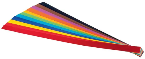 folia Flechtstreifen (B)10 x (L)500 mm farbig sortiert 200 Stück
