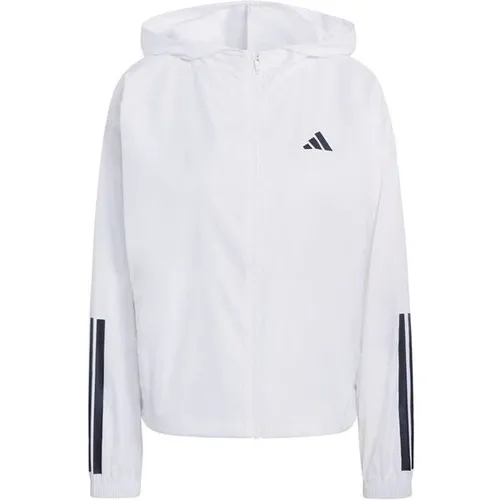ADIDAS Damen Schlupfjacke Hyperglam 3-Streifen Windbreaker in weiß von adidas