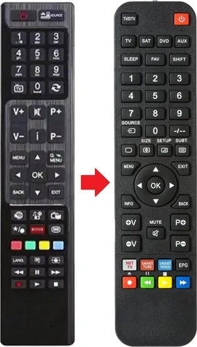Fernbedienung passend für TELEFUNKEN TE49282S5T2K