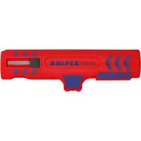 Knipex 16 85 125 SB Kabelentmanteler - Elektrikerwerkzeuge, vielseitig einsetzbar für Rund- und Feuchtraumkabel, mit integriertem Längsschneider und Abisolierfunktion für verschiedene Querschnitte.