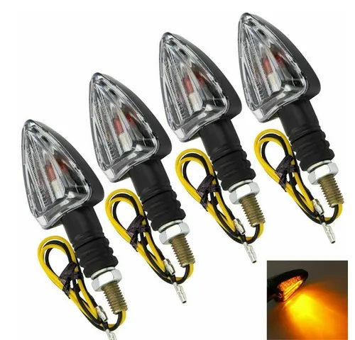 Lumitecs Blinker Set Motorrad RP2 mit E-Prüfzeichen – 4 Stück - Hochwertiges Blinker Set für Motorräder mit E-Prüfzeichen. Klare Optik und einfache Montage sorgen für Sicherheit und Sichtbarkeit im Straßenverkehr.
