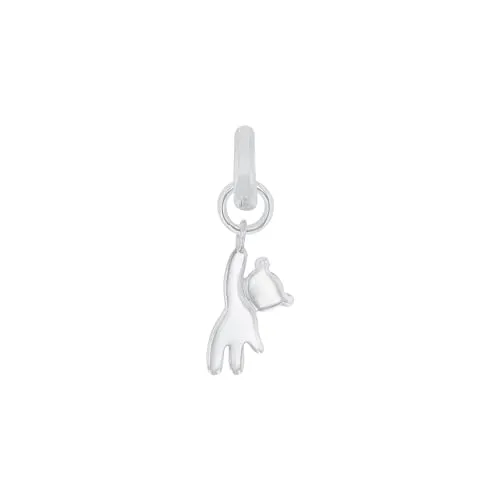 Amor Charm 925 Sterling Silber Damen Charms, 2 cm, Silber, Bär, Kommt in Schmuck Geschenk Box, 2038525