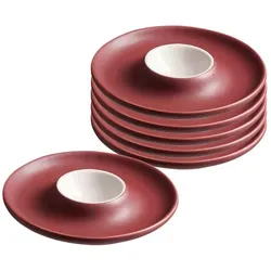 Eierteller 6er Set Jasper beere - Ritzenhoff & Breker - Eierbecher Set aus hochwertiger Keramik in stilvollem Beere, perfekt für ein elegantes Frühstück und spülmaschinenfest.