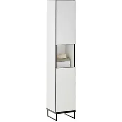 Mid.you Hochschrank in Schwarz und Weiß