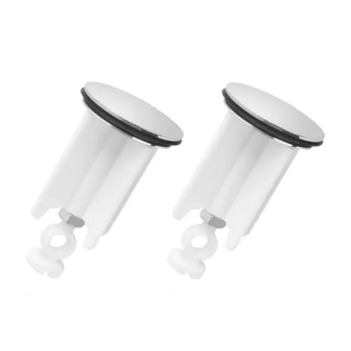 Stück Waschbeckenstöpsel 40mm, Universal Abflussstopfen Schwarz, Höhenverstellbar Stöpsel Badewanne, Stöpsel Waschbecken für Küche Bad Bidets 2