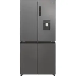 Candy CFQQ5T817EWPS Side-by-Side Kühlkombination Freistehend 463 l E Silber - Silber