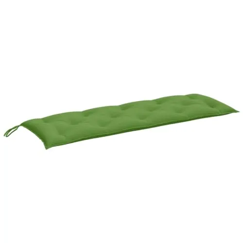 vidaXL Gartenbank-Auflage Melange Grün 150x50x7 cm - Bequeme und langlebige Bankauflage aus UV-beständigem Polyester, ideal für Garten- und Terrassenmöbel. Rutschfestes Design für sicheren Halt und optimalen Sitzkomfort.