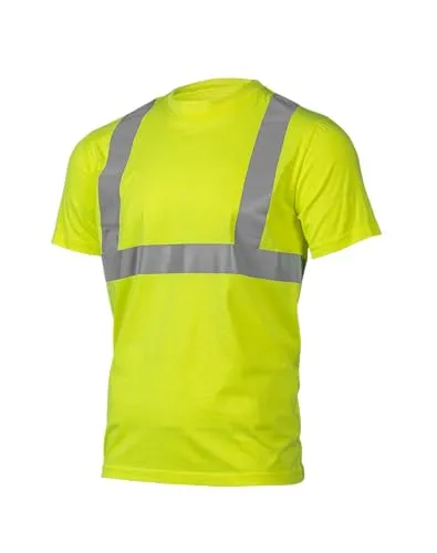 Högert Technik - JURAL Warnung Polycotton T-Shirt gelb S (48) | Warnweste Reflektierend Warnweste Atmungsaktiv Leicht Kurzarmshirt Kurzarm Arbeitskleidung Sichtbarkeit Hemden
