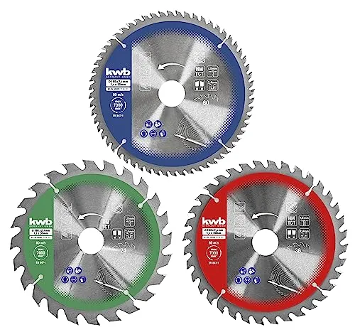 Einhell Kreissägeblatt Ø190/Ø30 mm 3 Stück in rot von KWB