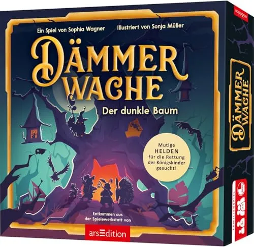 Dämmerwache: Rettet die Königskinder - Gesellschaftsspiel voller Abenteuer, ideal für 2-4 Spieler ab 8 Jahren. Taktische Rettungsmission im magischen Hexenbaum mit kompakten 30 Minuten Spieldauer!