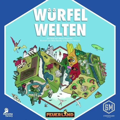 Würfelwelten - Spannendes Gesellschaftsspiel für alle Altersgruppen - Gesellschaftsspiel für 1 oder mehr Spieler, fördert Kreativität und strategisches Denken, ideal für Spielabende oder als Geschenk.