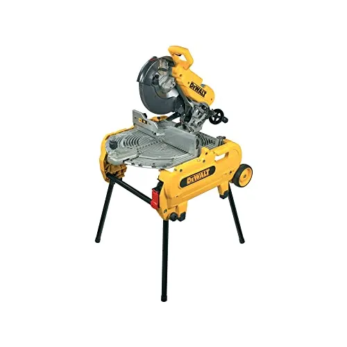 Dewalt 305 mm Tisch-, Kapp- und Gehrungssäge D27107XPS - Vielseitige Sägelösung für präzise Schnitte in Holz, 2.000 Watt Motor, werkzeugloser Umbau von Tisch- zur Kappsäge und integrierte Transportrollen für einfache Mobilität.