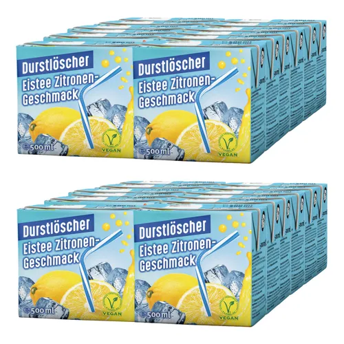 Durstlöscher Eistee Zitrone Fruchtsaftgetränk 500ml 24er Pack