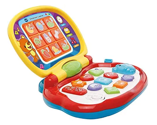 Vtech® Kindercomputer VTechBaby - Entdecker Laptop - Lerncomputer für Kinder ab 12 Monaten, bunt mit Lautsprecher, 20 Melodien und interaktiven Lernspielen für spielerisches Lernen.